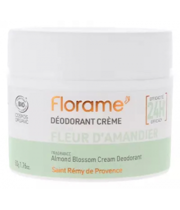 Florame Déodorant Creme 24h Fleur d'Amandier Bio 50 g