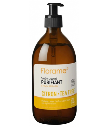 Florame Savon Liquide Purifiant Citron tea Tree Bio 500 ml