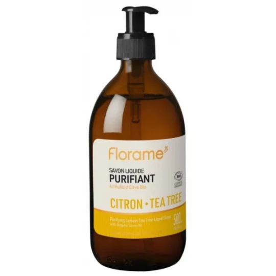 Florame Savon Liquide Purifiant Citron tea Tree Bio 500 ml