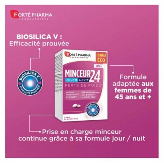Forté Pharma Minceur 24 45+ Perte de Poids Comprimés x 56 - image 2