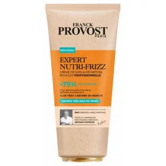 Franck Provost Expert Nutri-Frizz Crème de Soin & Définition Boucles Cheveux Tres Secs ou Frisés 200 ml