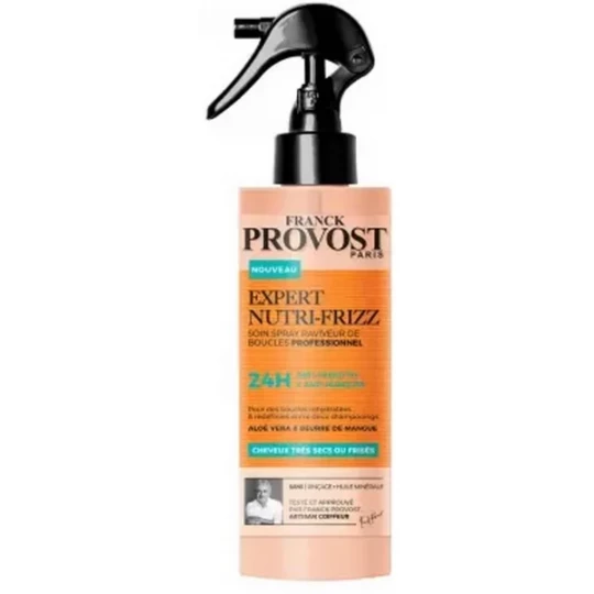 Franck Provost Expert Nutri-Frizz Soin Raviveur des Boucles Cheveux Tres Secs ou Frisés 24h 190 ml