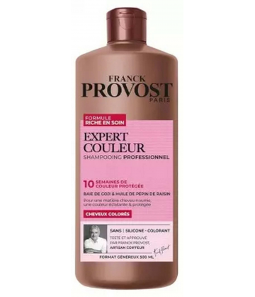 Franck Provost Expert Couleur Shampoing Professionnel Cheveux Colorés 500 ml