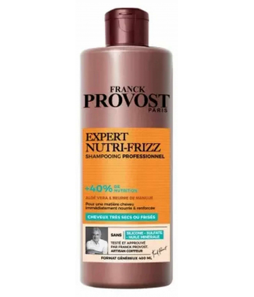 Franck Provost Expert Nutri-Frizz Shampoing Professionnel Cheveux Tres Secs ou Frisés 400 ml