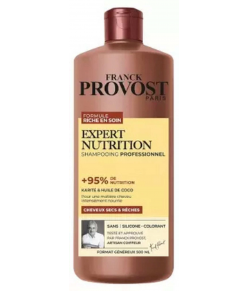 Franck Provost Expert Nutrition Shampoing Professionnel Cheveux Secs et Reches 500 ml