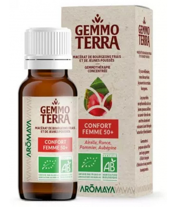 Gemmo Terra Macérat de Bourgeons Frais et de Jeunes Poussés Confort Femme 50+ Bio 30 ml