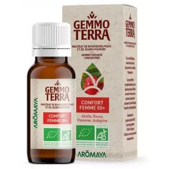 Gemmo Terra Macérat de Bourgeons Frais et de Jeunes Poussés Confort Femme 50+ Bio 30 ml