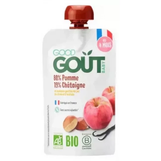 Good Goût Pomme Châtaigne des 4 Mois Bio 120 g