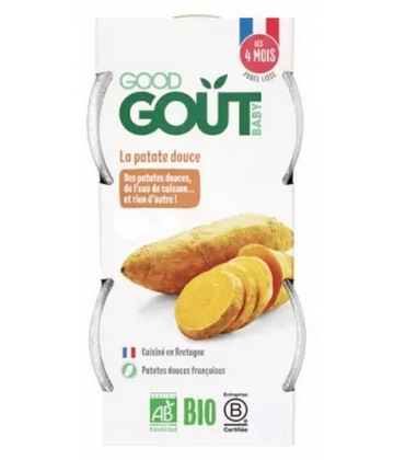 Good Goût La Patate Douce des 4 Mois Bio Pots x 2
