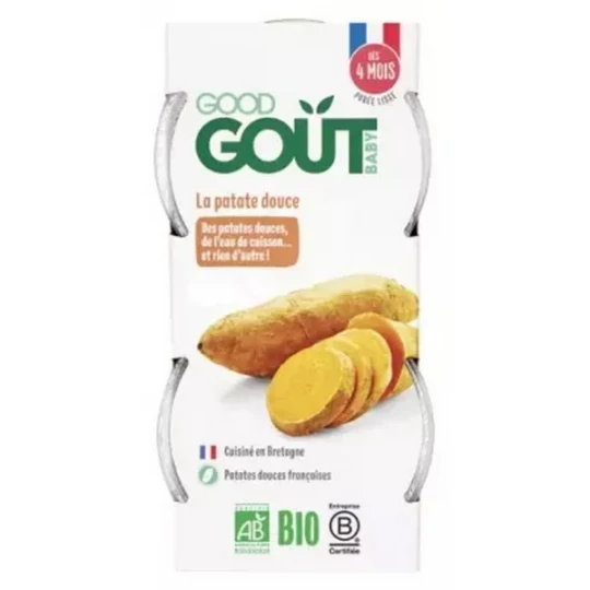 Good Goût La Patate Douce des 4 Mois Bio Pots x 2