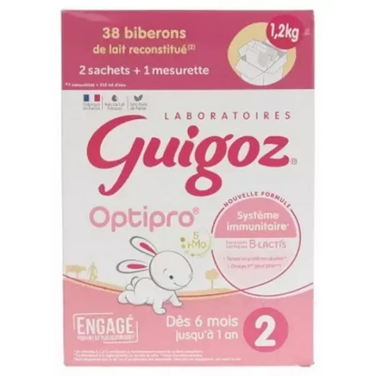 Guigoz Optipro 2 des 6 mois à 1 An 1,2 kg