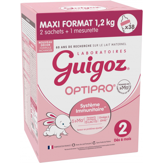 Guigoz Optipro 2 des 6 mois à 1 An 1,2 kg