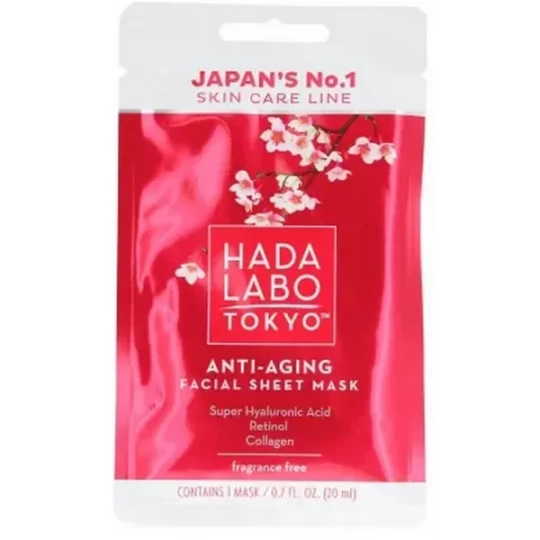Hada Labo Tokyo Masque Tissu Anti-Âge Visage 20 ml