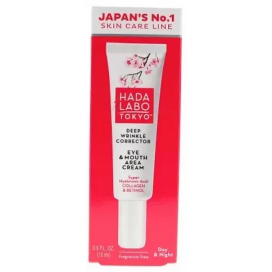 Hada Labo Tokyo Crème Contour des Yeux et Lèvres Jour et Nuit Anti-Âge 15 ml