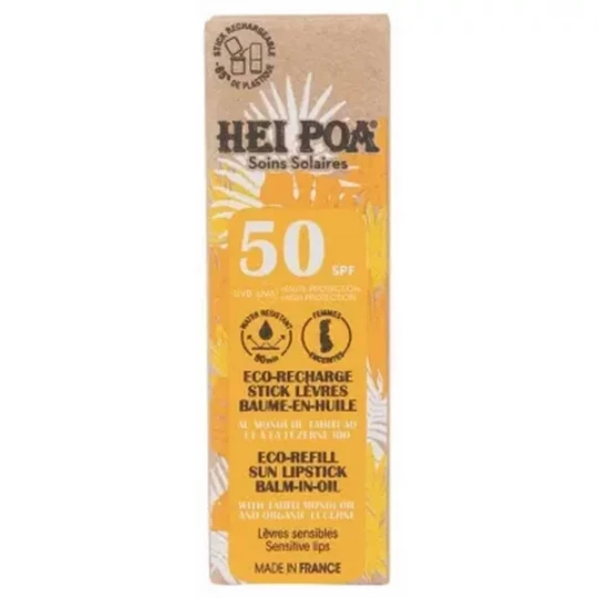 Hei Poa Stick Lèvres SPF50 Éco-Recharge 4 g