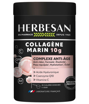 Herbesan Collagène Marin 10 g Complexe Anti-Âge 210 g