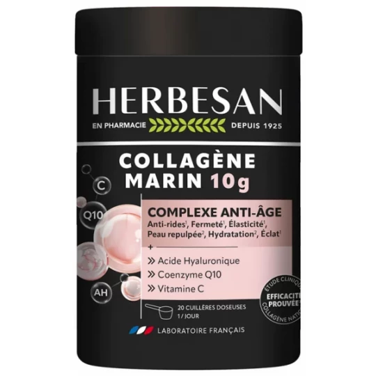 Herbesan Collagène Marin 10 g Complexe Anti-Âge 210 g