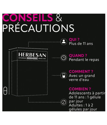 Herbesan ProBiotiques Flore Intestinale Gélules x 15