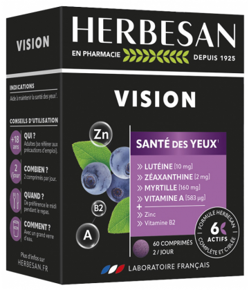 Herbesan Vision Santé des Yeux Comprimés x 60