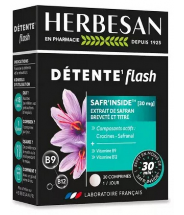 Herbesan Détente Flash Comprimés x 30