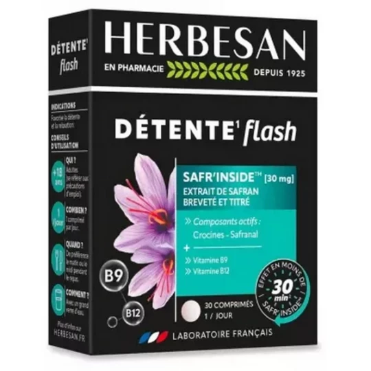 Herbesan Détente Flash Comprimés x 30