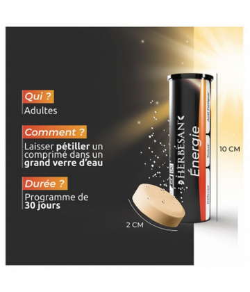 Herbesan Énergie Comprimés Effervescents x 30