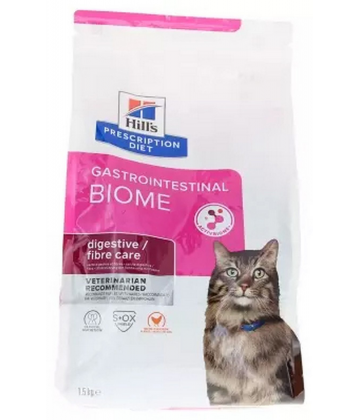 Hill's Chat Gastrointestinal Biome Santé Digestive au Poulet 1,5 kg