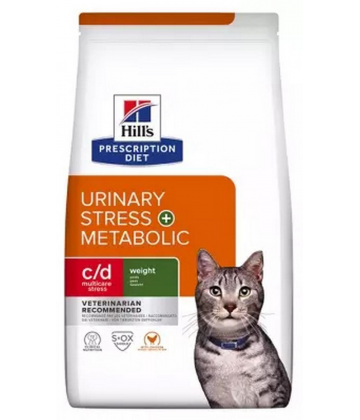 Hill's Chat Urinaire Stresse+ Metabolisme c/d Poulet 1,5 kg
