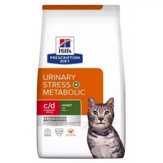 Hill's Chat Urinaire Stresse+ Metabolisme c/d Poulet 1,5 kg