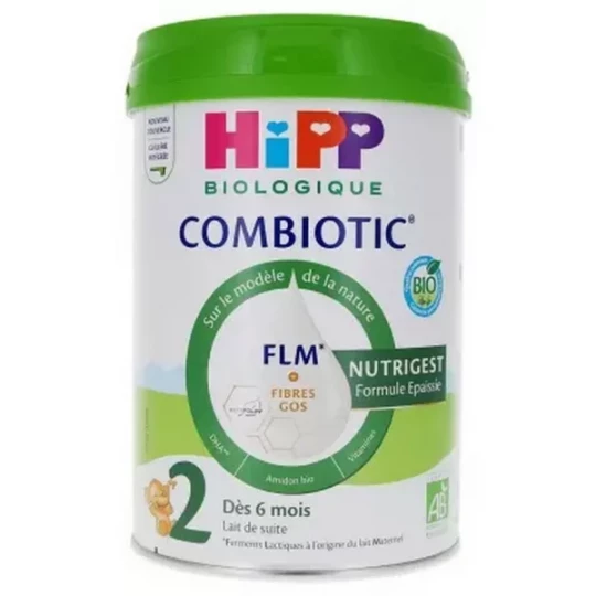 HiPP Combiotic 2 Lait de Suite Formule Épaissie des 6 Mois Bio 800 g