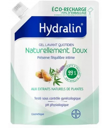 Hydralin Gel Lavant Quotidien Naturellement Doux Éco-Recharge 400 ml