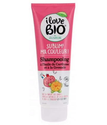 I Love Bio Sublim- Ma Couleur Shampoing Huile de Carthame et Grenade Bio 250 ml