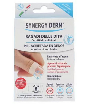 Incarose Synergy Derm Pansements Hydrocolloides Crevasses des Doigts x 8