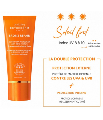 Institut Esthederm Bronz Repair Soin Hydra-Protecteur Anti-Rides Fermeté 50 ml