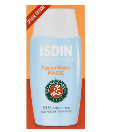 Isdin Fotoprotector Fusion Water Magic Crème Solaire SPF50 50 ml Edition Limitée Roland Garros