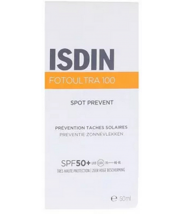 Isdin FotoUltra 100 Spot Prevent Prévention des Taches Solaires SPF50+ 50 ml