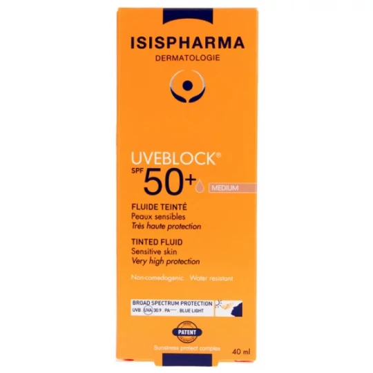 Isispharma Uveblock Fluide Teinté SPF50+ 40 ml