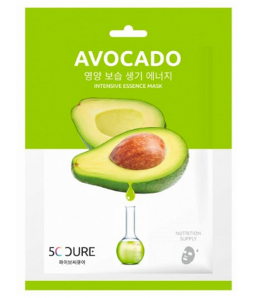 Jkosmec 5C Cure Essence Intensive Masque en Tissu Avocat 25 ml