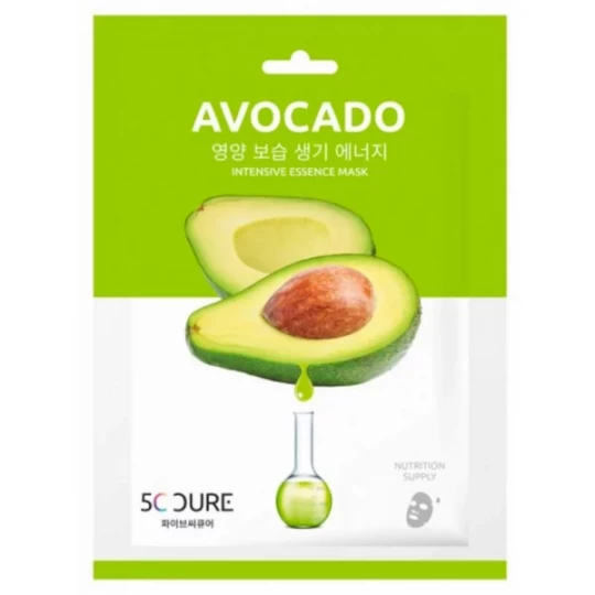 Jkosmec 5C Cure Essence Intensive Masque en Tissu Avocat 25 ml