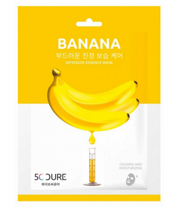 Jkosmec 5C Cure Essence Intensive Masque en Tissu Banane 25 ml