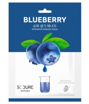 Jkosmec 5C Cure Essence Intensive Masque en Tissu Myrtille 25 ml