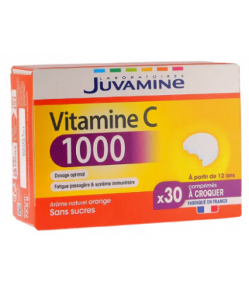 Juvamine Vitamine C 1000 Comprimés à Croquer x 30
