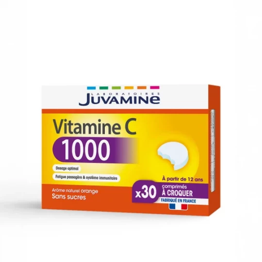 Juvamine Vitamine C 1000 Comprimés à Croquer x 30