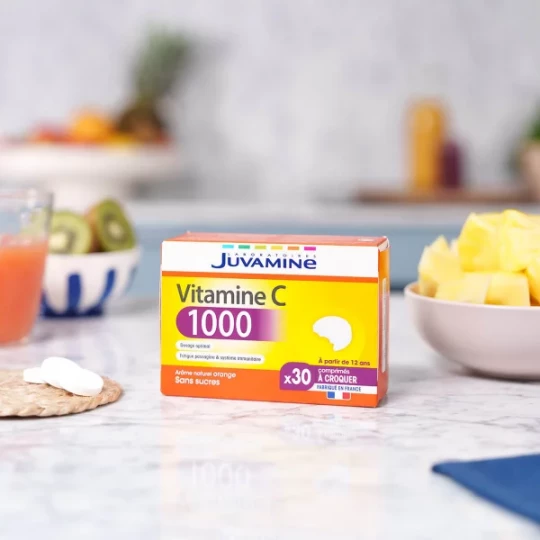 Juvamine Vitamine C 1000 Comprimés à Croquer x 30 - image 2
