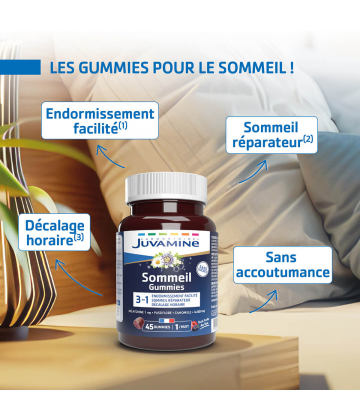 Juvamine Sommeil 3 en 1 Gummies x 45