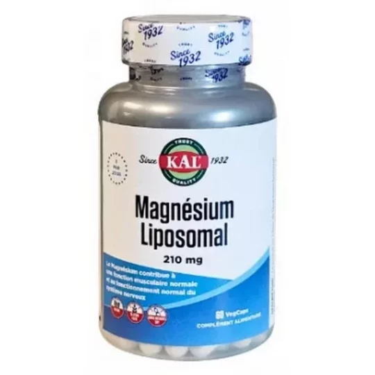 Kal Magnésium Liposomal 210 mg Capsules Végétales x 60