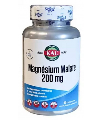 Kal Magnésium Malate 200 mg Comprimés x 90