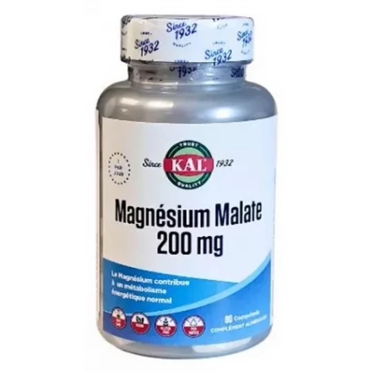 Kal Magnésium Malate 200 mg Comprimés x 90