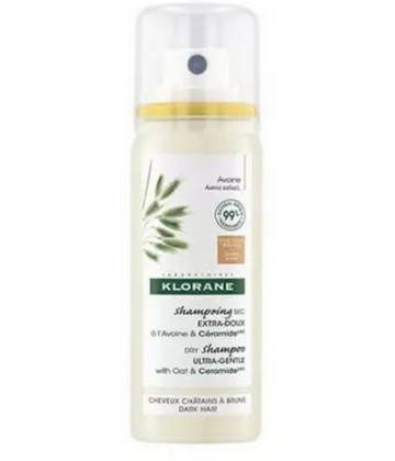 Klorane Shampooing Sec Teinté Avoine & Céramide Cheveux Châtains Klorane 50 ml