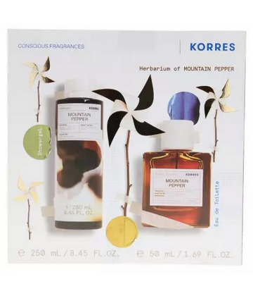 Korres Coffret Mountain Pepper Eau de Toilette 50 ml + Gel Douche 250 ml